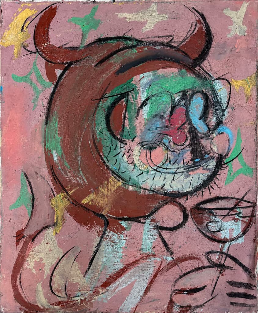 Sin título de Dario Sandoval - Oil on canvas, Mixed media, 2022
