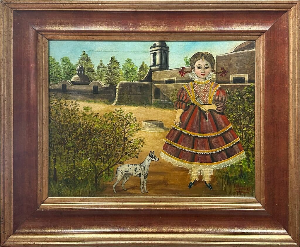 Portrait of a Girl de Horacio Rentería Rocha - Oil on canvas, 1930s-1940s