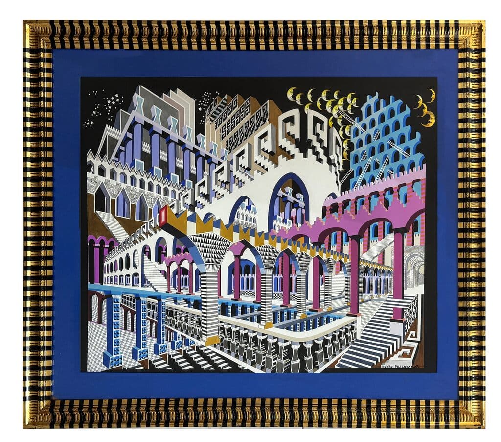 Vitruvio Enamorado de Pedro Friedeberg - Silkscreen, 2019