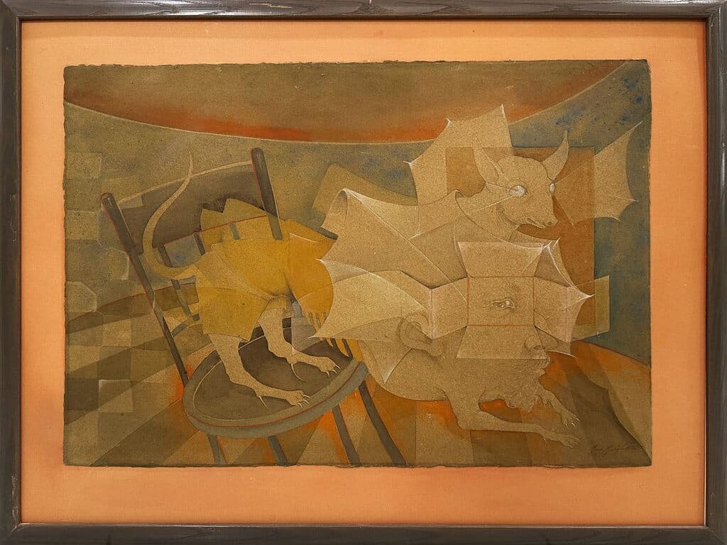 Sin título de Mario Martín del Campo - Mixed media on paper, 1986