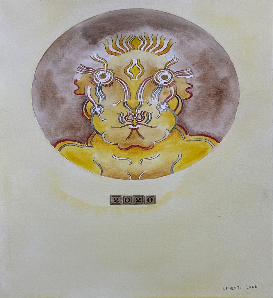 Sin título de Ernesto Loza - Mixed Media on paper, 2020s