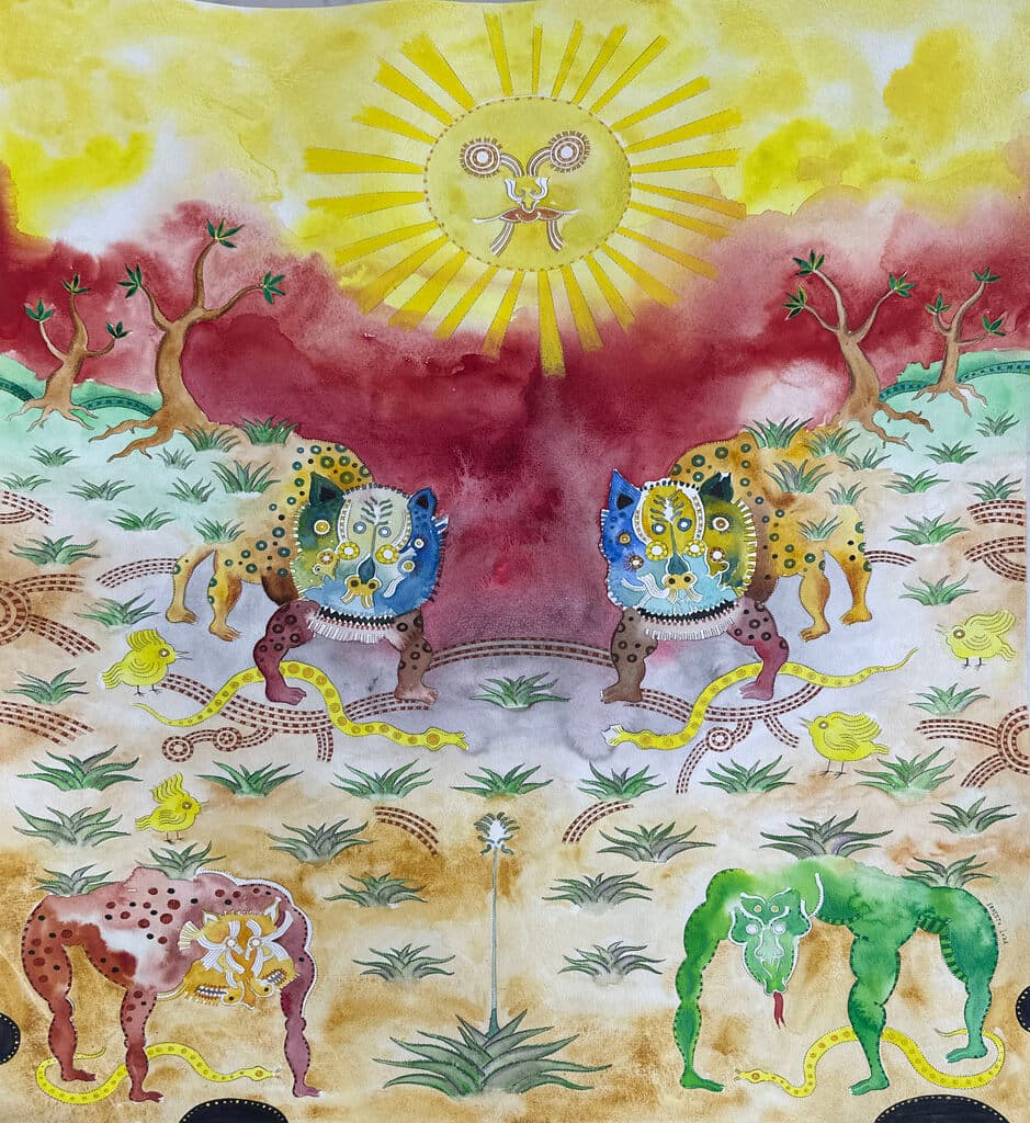 Sin título de Ernesto Loza - Mixed Media on paper, 2020s