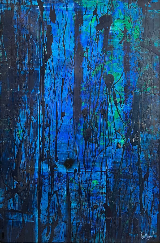 Sin título de Gérard Economos - Pyridoxine on wood, 2000-2010
