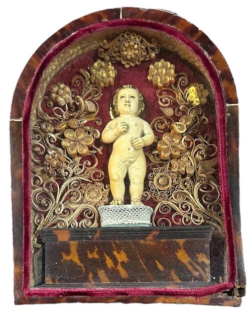 Portable Altar With Baby Jesus de Unknown Artist