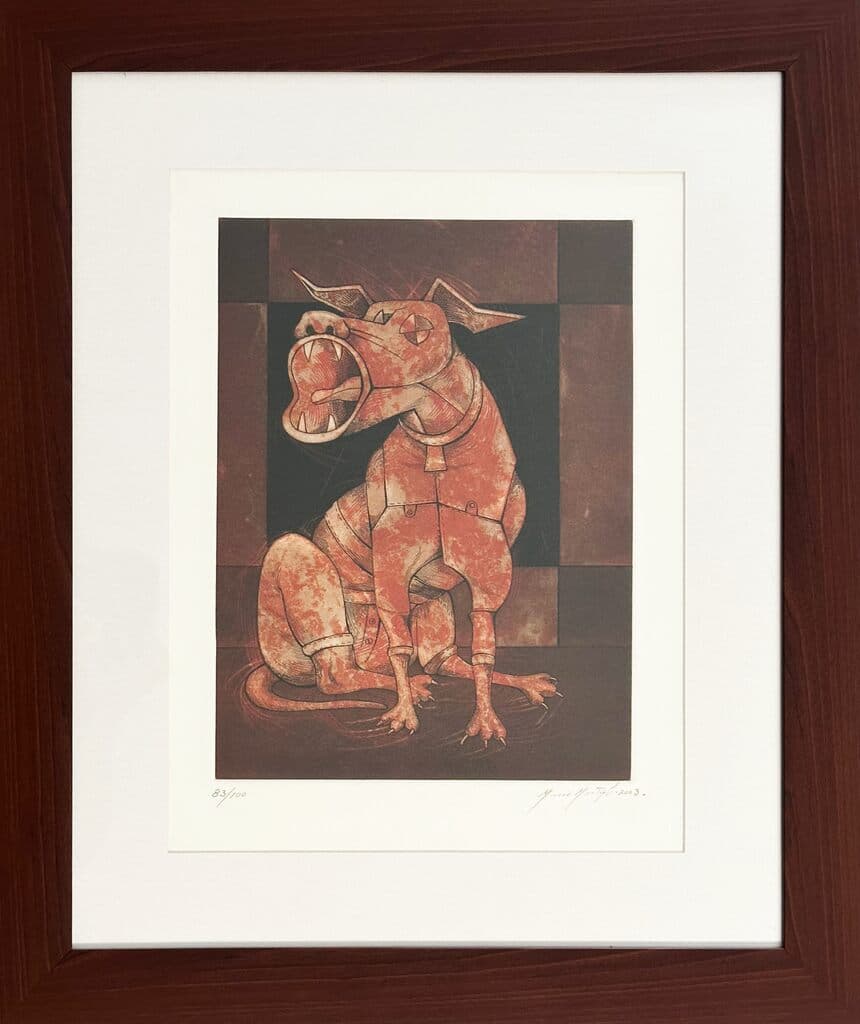 Red Dog de Mario Martín del Campo - Lithograph, 2003