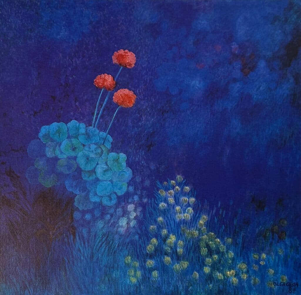 Geranio a la Luz del Día de Olga Costa - Lithograph