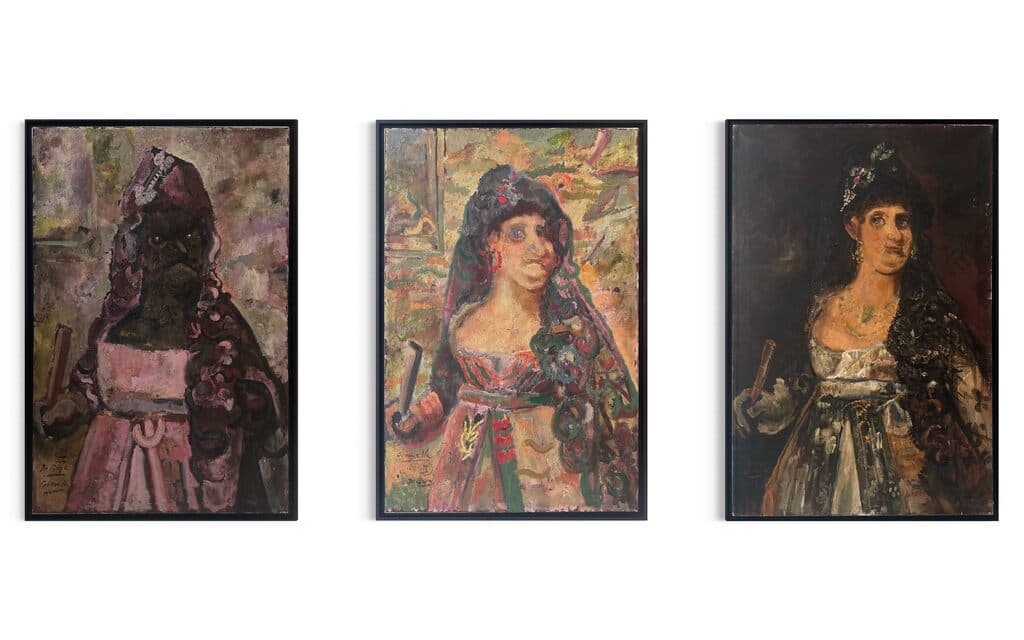 Triptych de Alberto Gironella - Oil on canvas, 1959