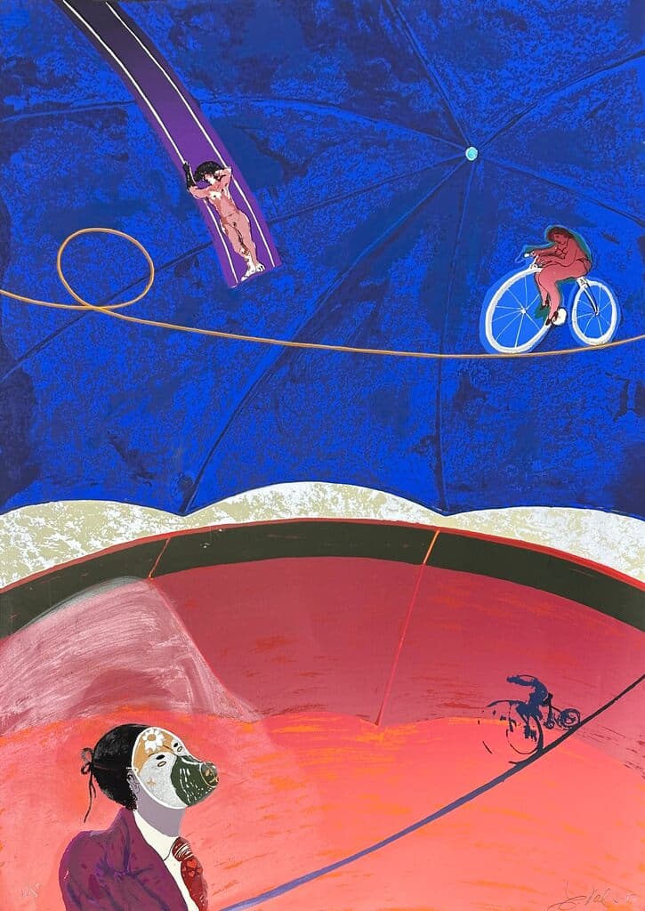 Untitled, Sueño Azul de Luis Valsoto - Silkscreen