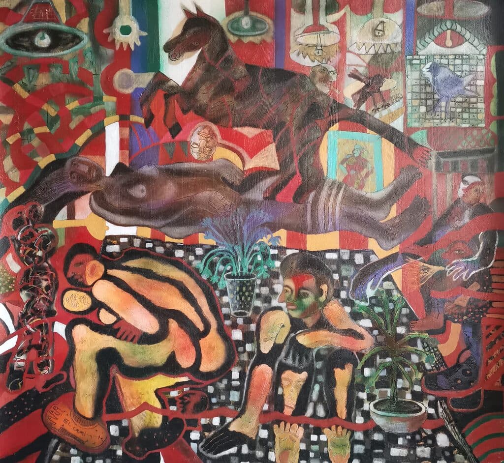 El Caminante de Alex Lazard - Mixed Media, 2022