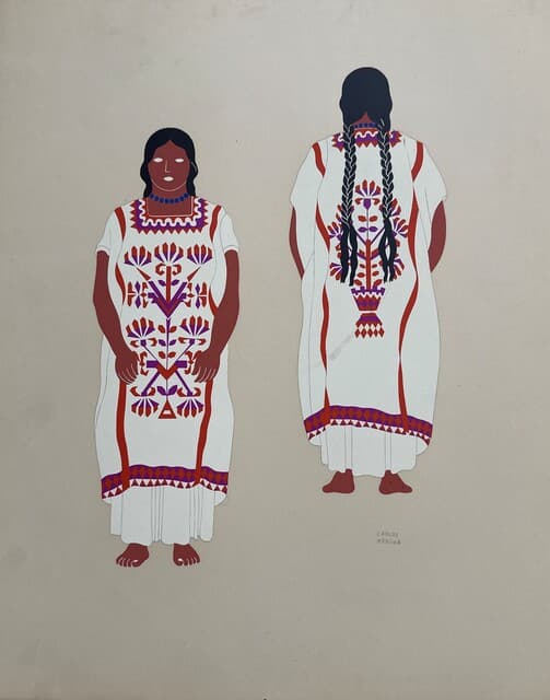 Custom of Mexico Series de Carlos Merida