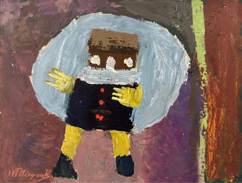 Niña de María Teresa Vieyra - Oil on Paper, 1970s