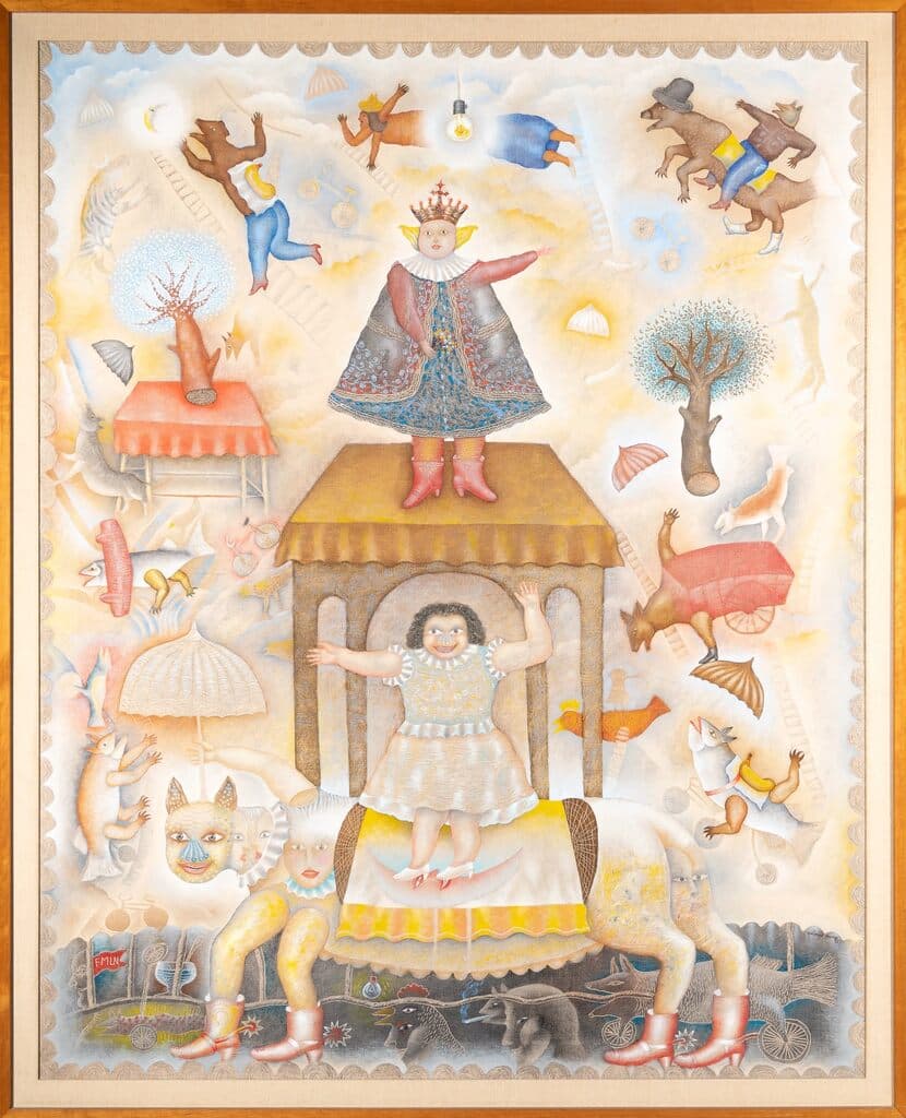 Sin título de Maximino Javier - Oil on canvas, 1982