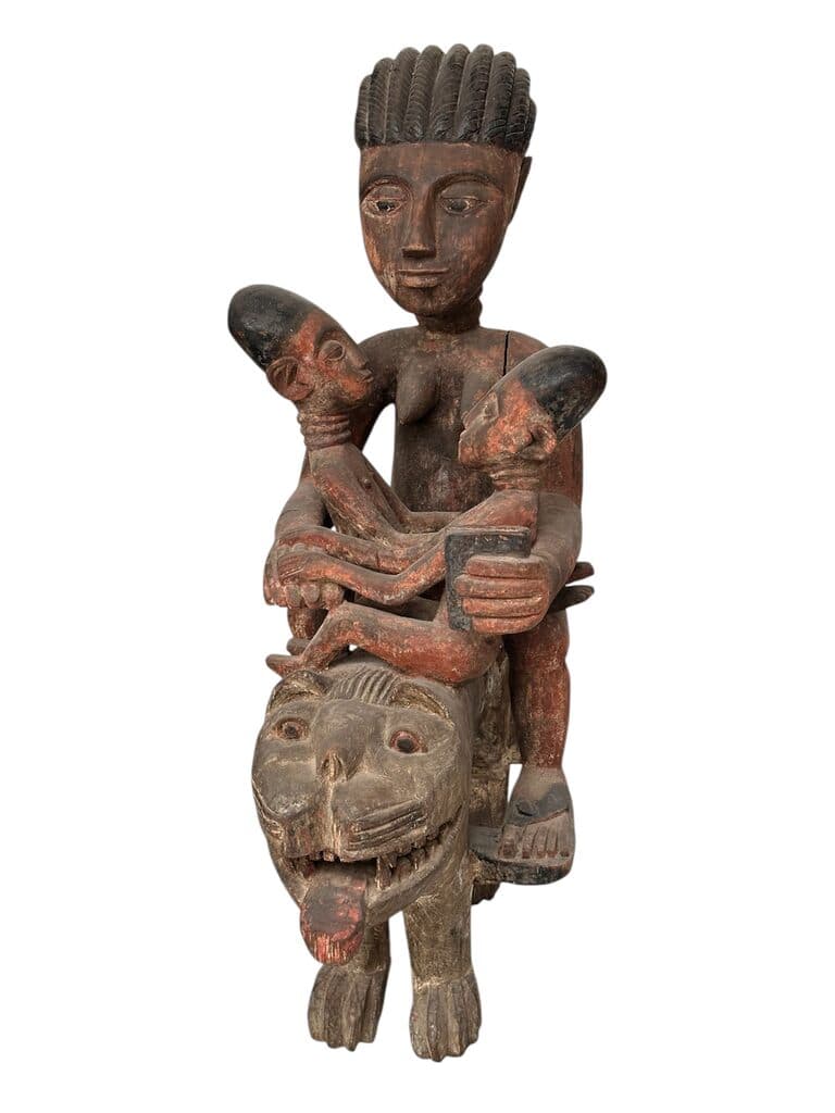 Yoruba wood sculpture de Unknown Artist - Wood, 20th Century