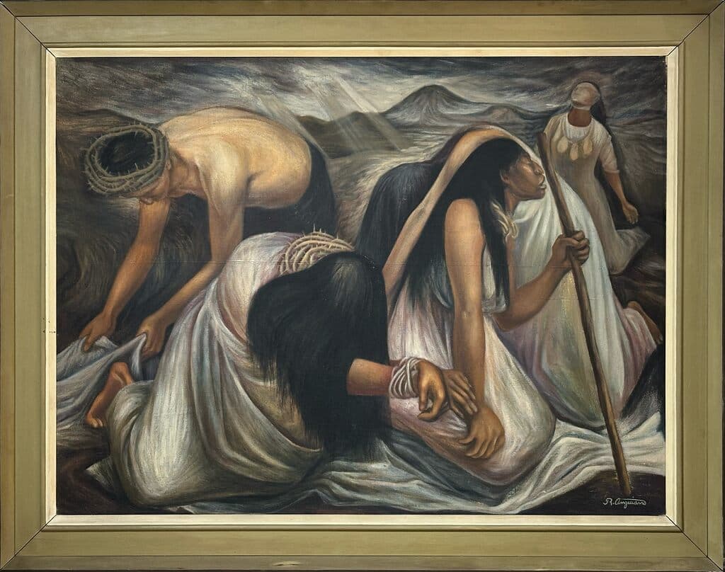Lacandones de Raúl Anguiano - Oil on canvas, 1950s