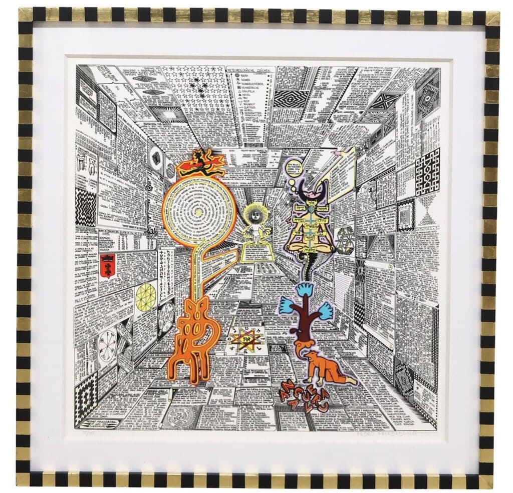 Mathias en Cuernavaca de Pedro Friedeberg - Silkscreen, 2000´s