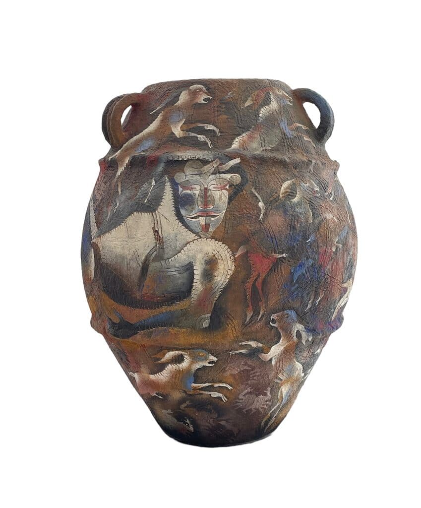 Anfora de Francisco Toledo - Clay and natural pigments, 2010s