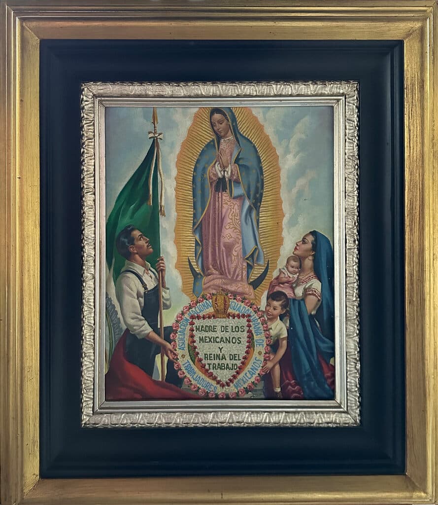Madre de los mexicanos y Reina del trabajo de Jesús Enrique Emilio De La Helguera Espinoza - Oil on canvas, 1940