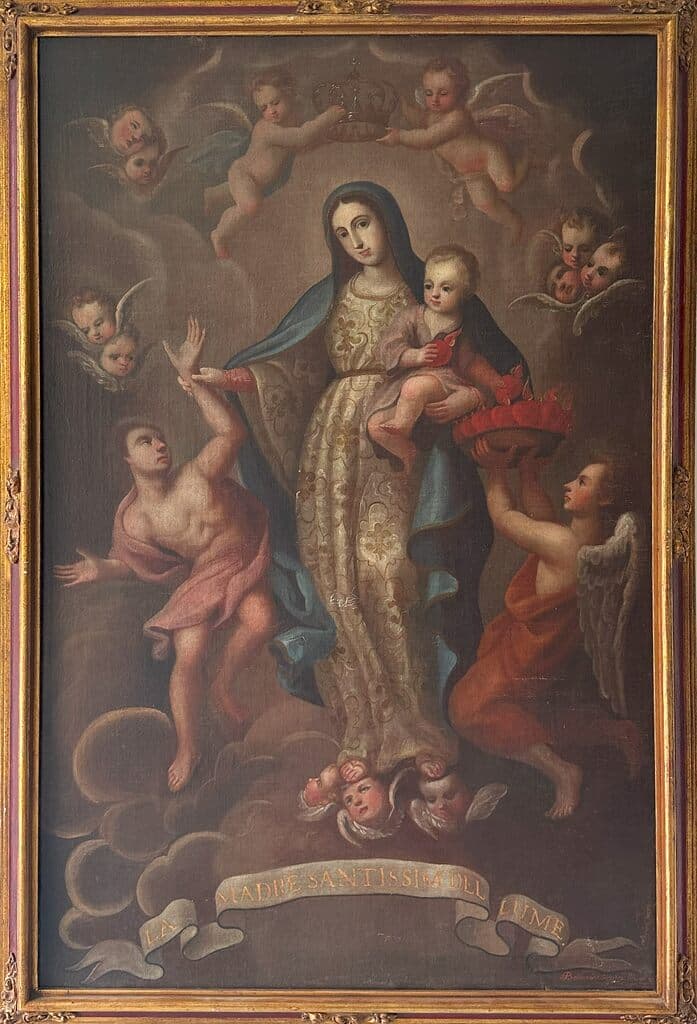 La Virgen de la Luz de Mexican School - Oil on canvas, 18th Century
