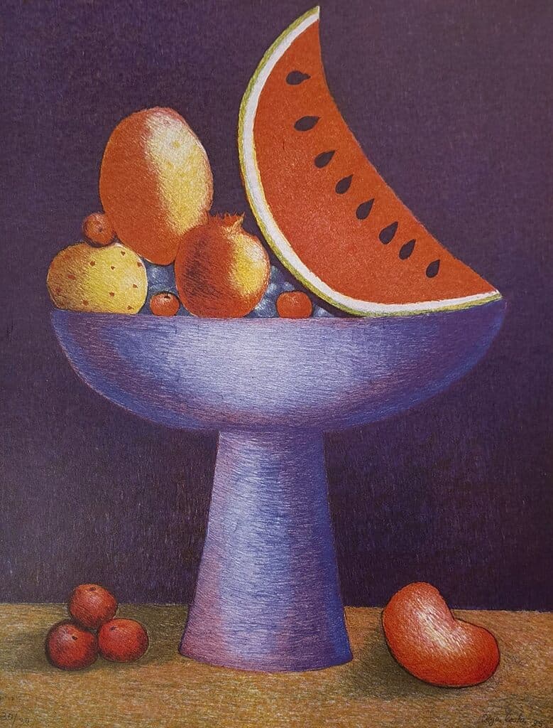 Frutero de Olga Costa - Lithograph