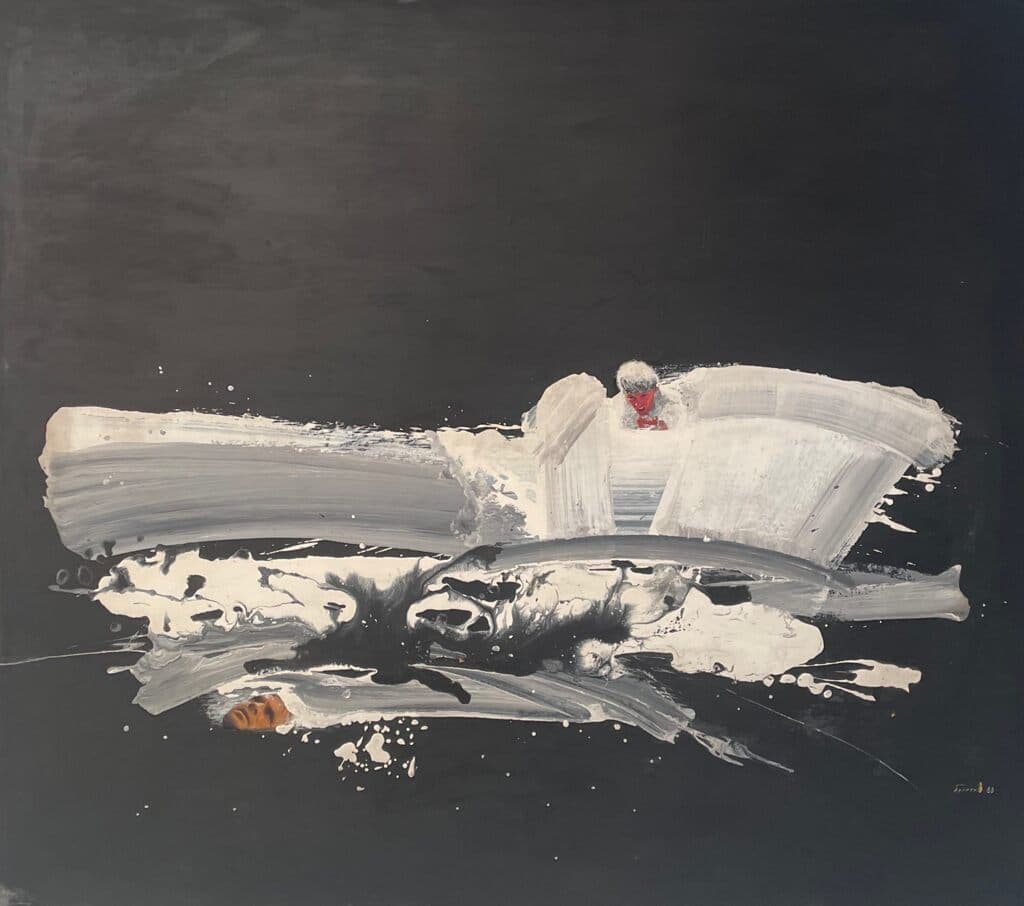 Panic Realism de Petr Belenok - Oil on canvas, 1988