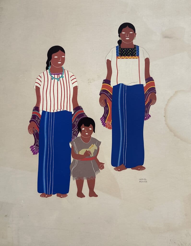 Custom of Mexico Series de Carlos Merida - Screenprint on paper, 1970s