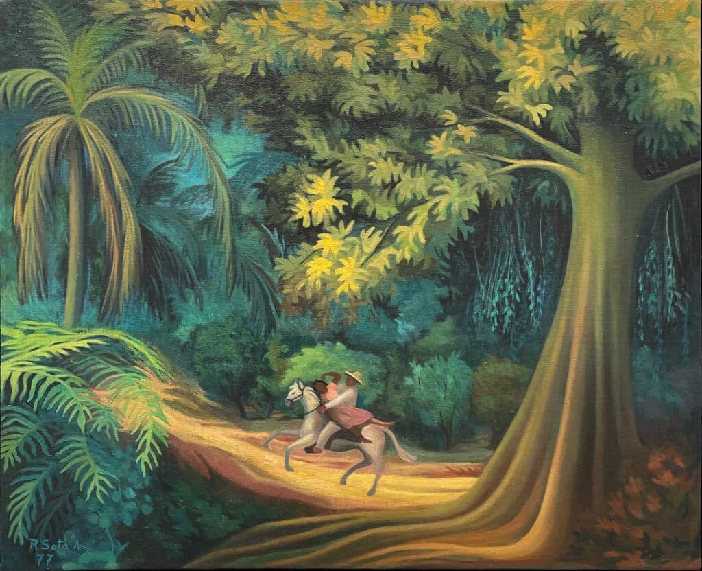 Rapto de Rosendo Soto - Oil on canvas, 1977