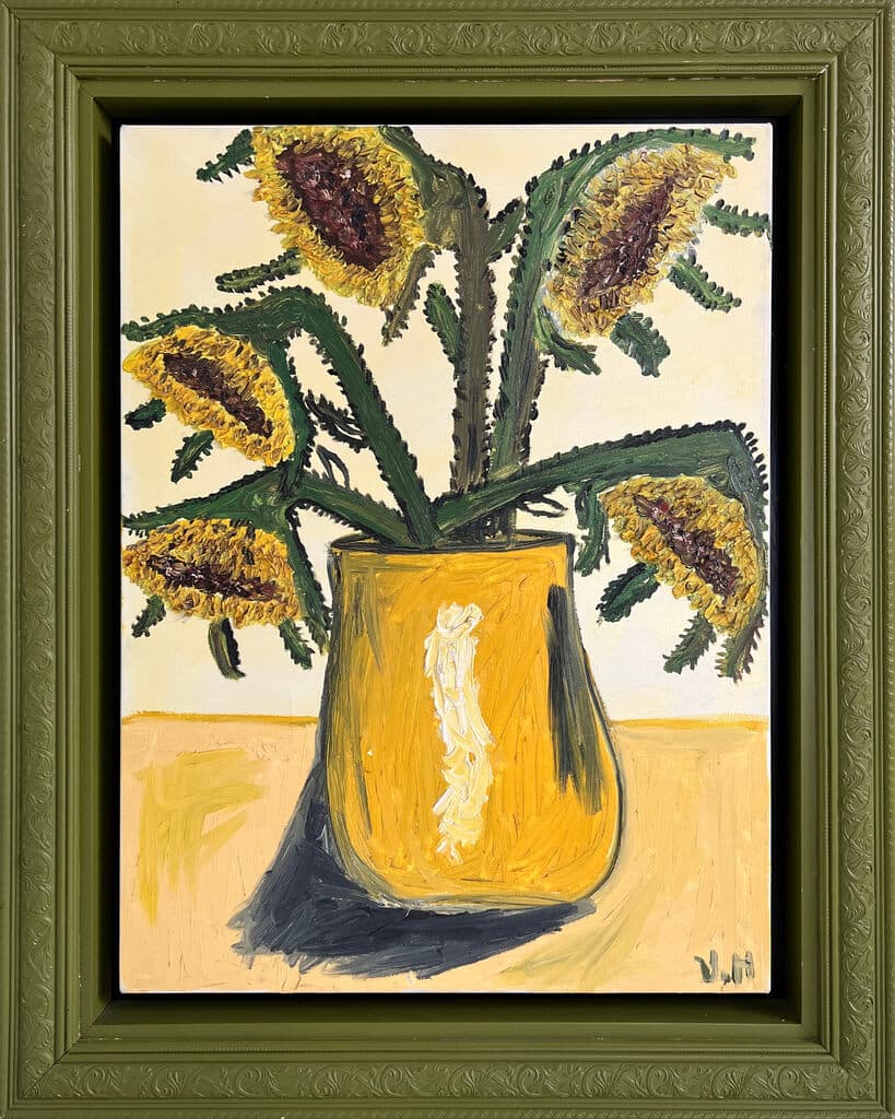 Sunflowers de Víctor Hugo Pérez - Oil on canvas, 1995-2005