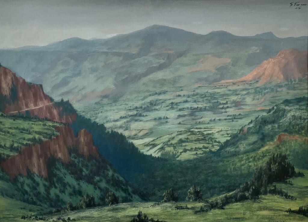 Barranca de Huentitán de Gabriel Flores - Oil on canvas, 1965