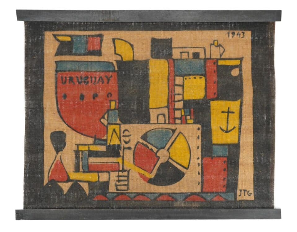 Sin título de Joaquín Torres-García - Jute work, 1943