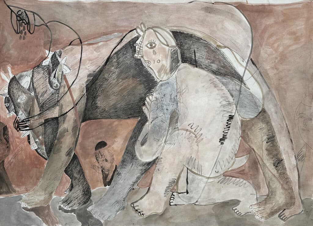 Sin título de Pablo Piza - Watercolor and Ink, 2023