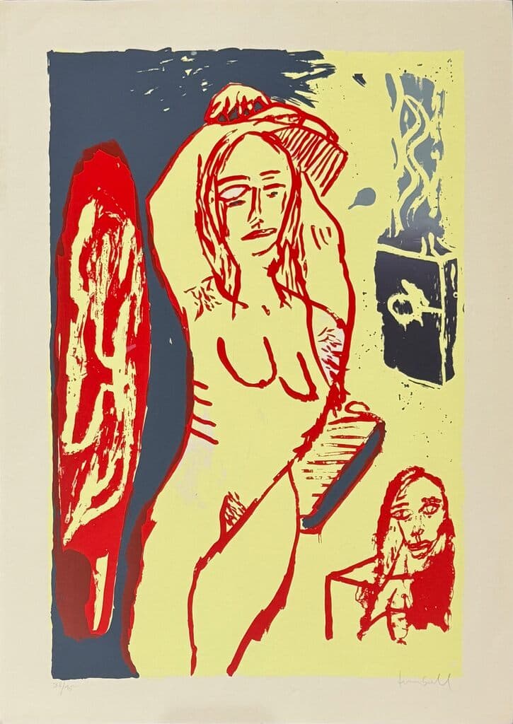 Untitled, Desnudo de Mujer de Roberto Turnbull - Silkscreen