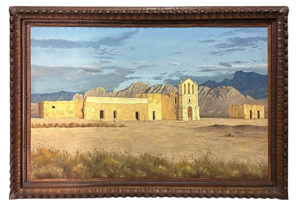 Casa Amarilla de Alfredo Gómez - Oil on canvas, 1980s