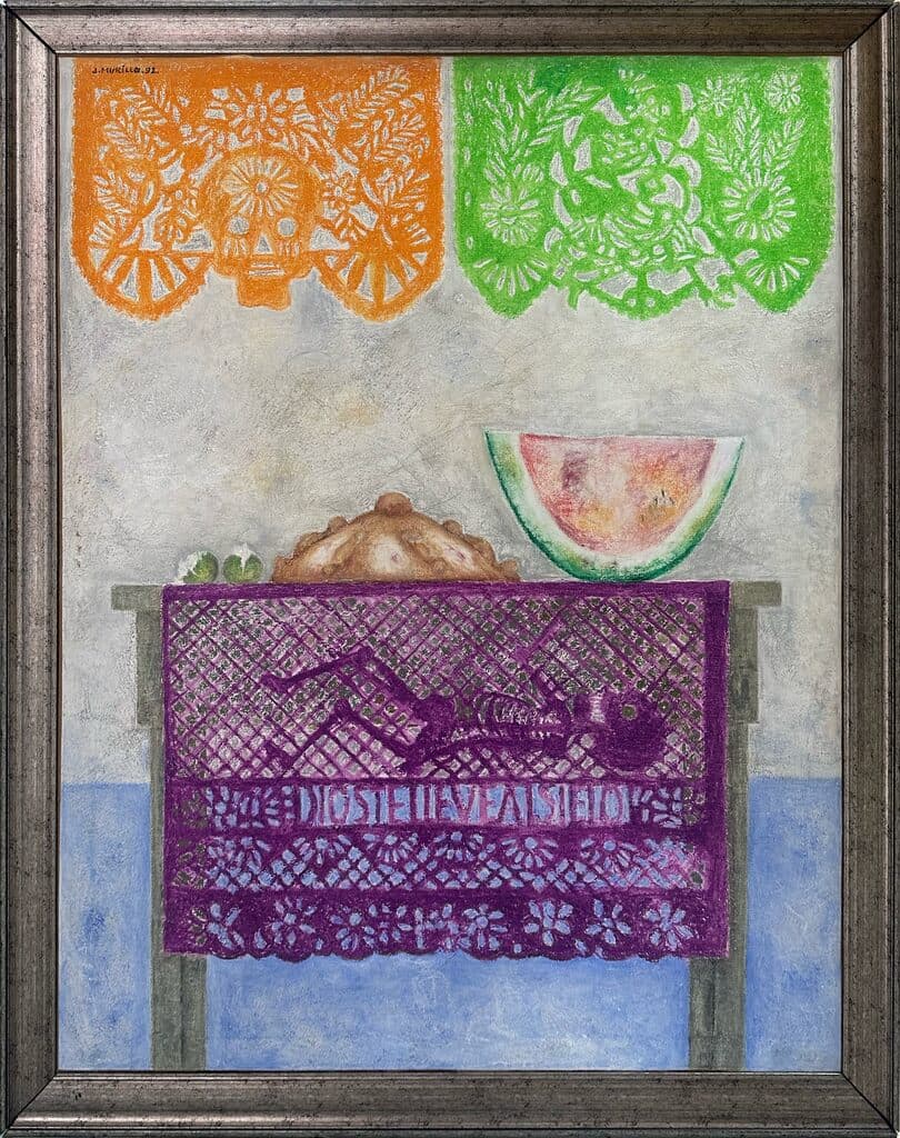 Ofrenda Homenaje Nº2 de James Murillo - Oil and pastels on canvas, 1992