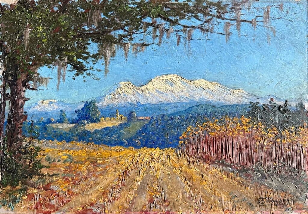 Sin título de Guillermo Gómez Mayorga - Oil on board, 1955