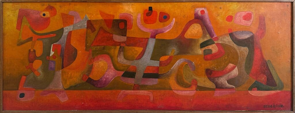 Sin título de Jose Maria de Servin - Mixed media on wood