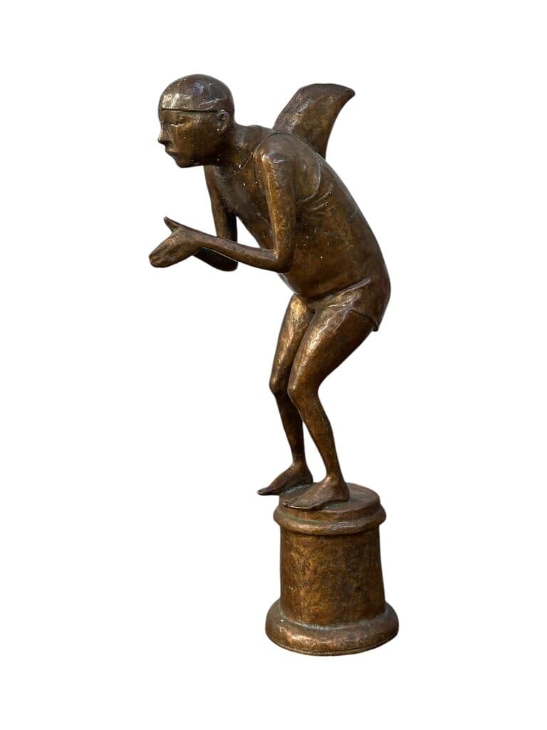 Nadador tiburón de Unknown Artist - Bronze, 1970s