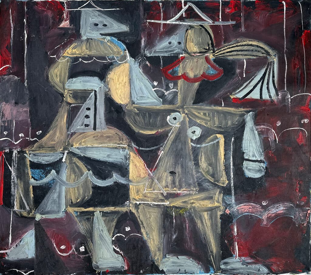 Sin título de Dario Sandoval - Oil on canvas, Mixed media, 2022