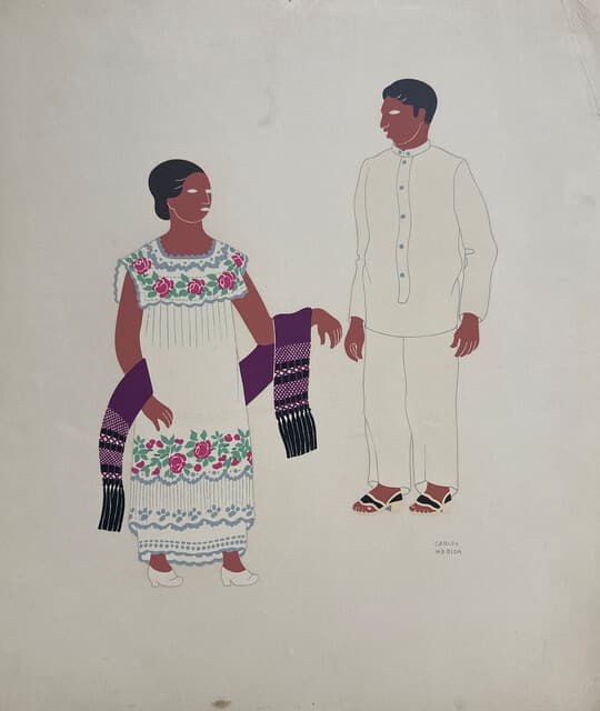 Custom of Mexico Series de Carlos Merida