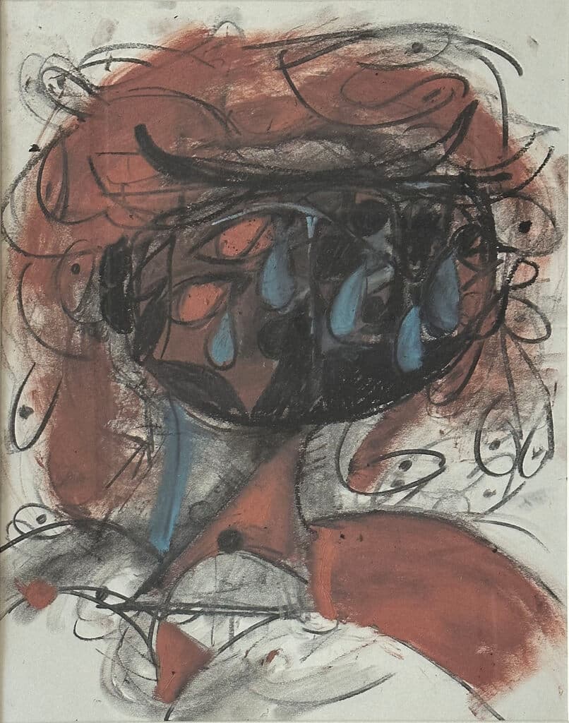 Rostro de Dario Sandoval - Mixed Media, 2022