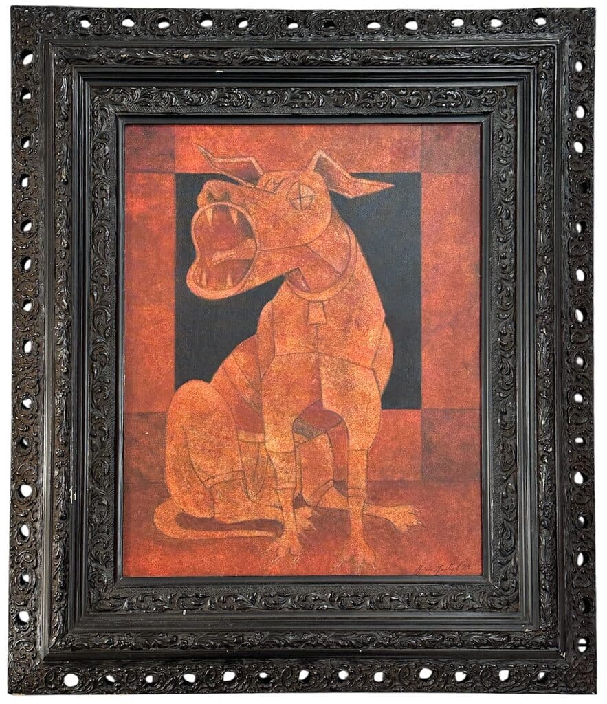 Dog de Mario Martín del Campo - Oil on canvas, 1990s-2000s