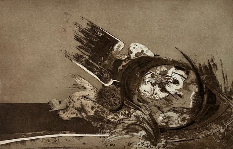Sin título de Lucio Muñoz - Etching, 1975