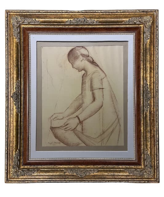Study of a Woman de Ángel Zárraga