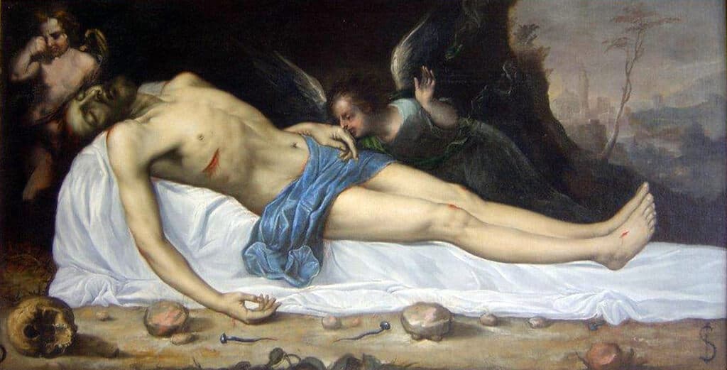 Death of Christ de Antonio de Pereda - Oil on canvas, XVII Century