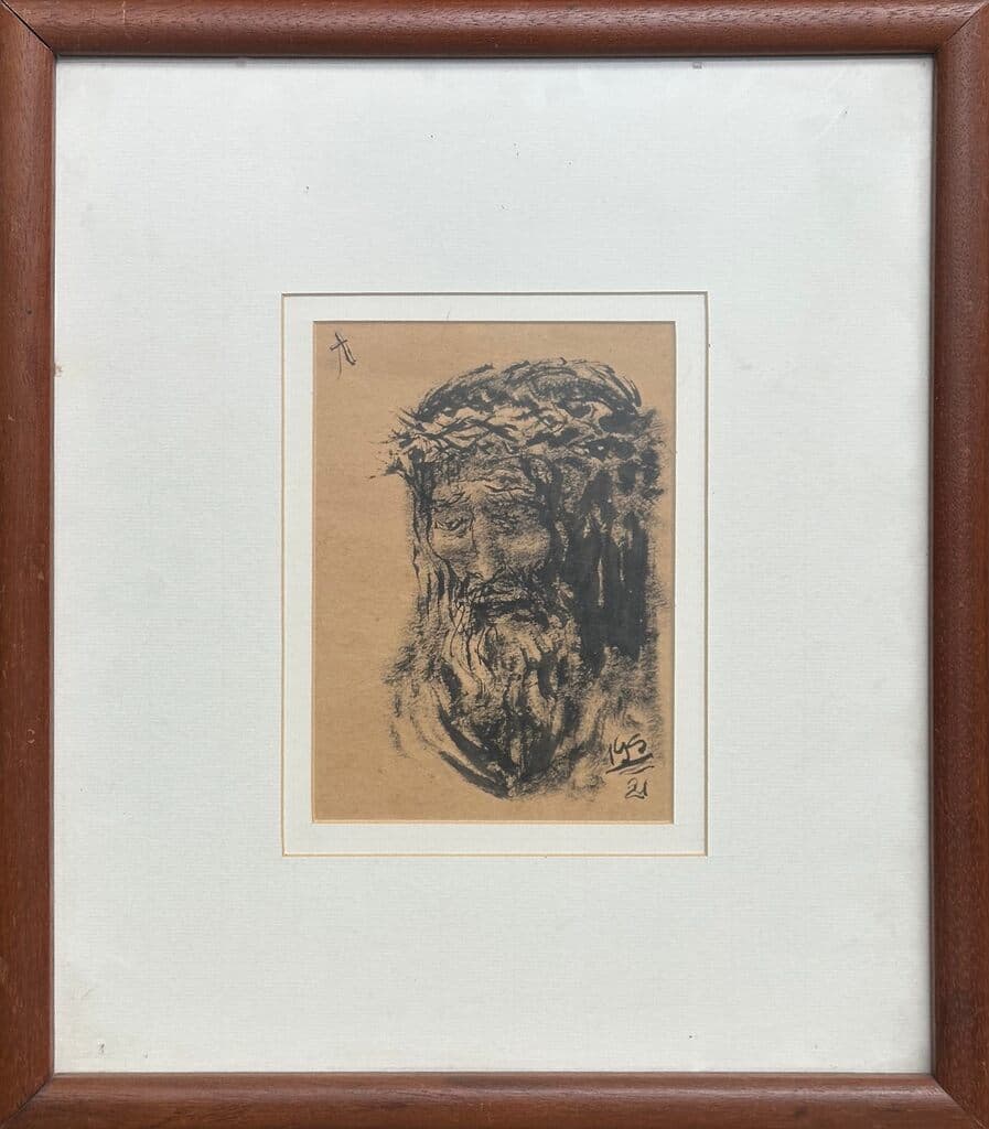 Jesucristo de Manuel González Serrano - Ink on paper