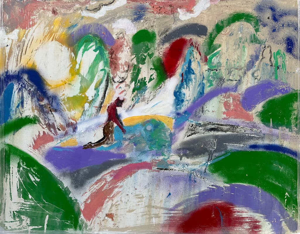 Sin título de Dario Sandoval - Oil on canvas, Mixed media, 2022