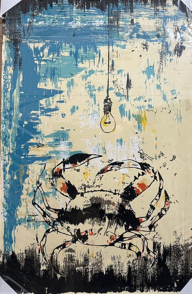 Untitled, Crab de Amador Montes - Silkscreen