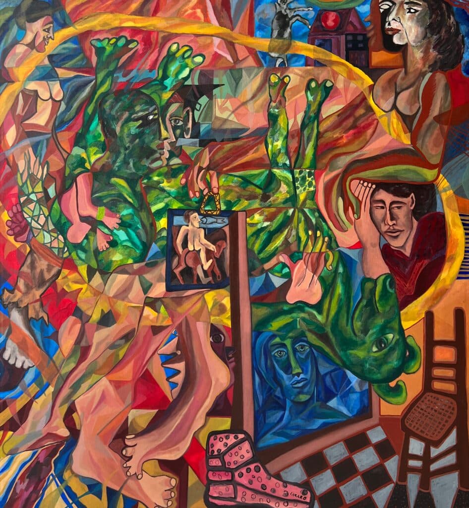 Zapato Perdido de Alex Lazard - Oil on canvas, 2022