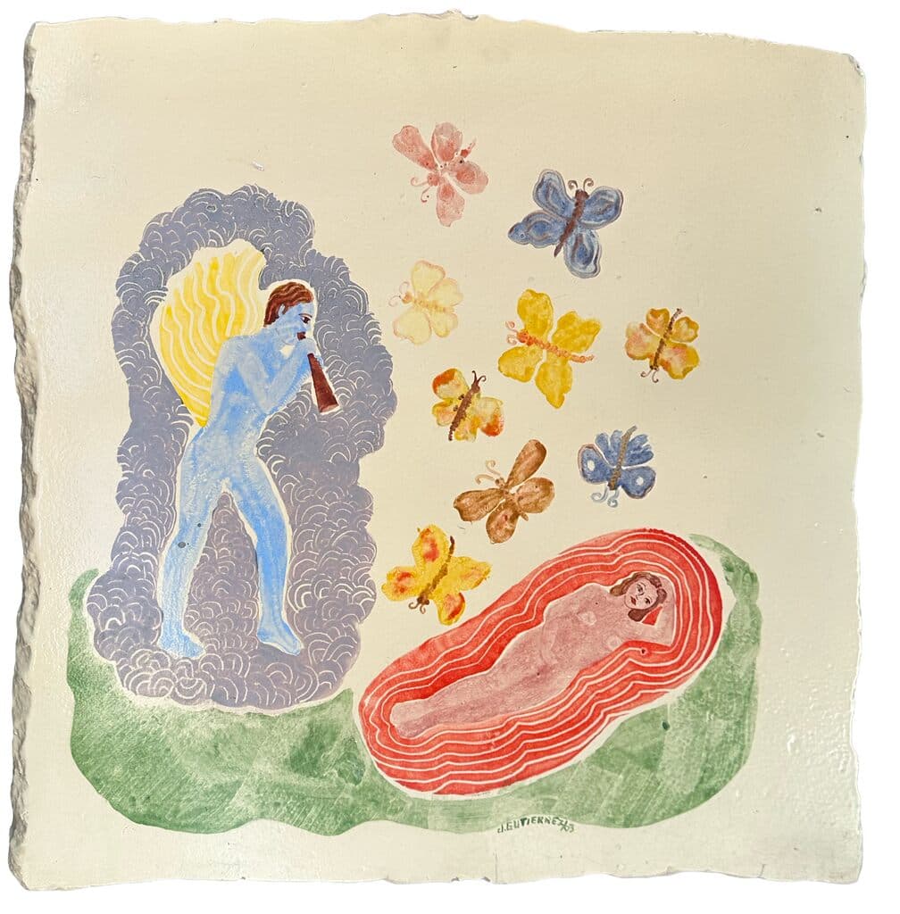 Sin título de Judith Gutiérrez - Hand painted high fired porcelain, 2003