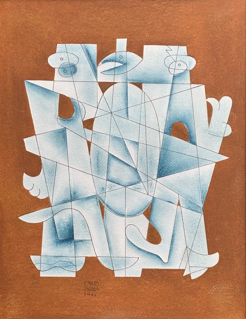 Personajes de Carlos Merida - Mixed media on paper, 1967