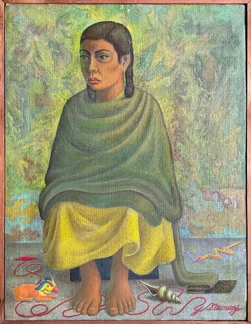 Woman with toys de José Atanasio Monroy